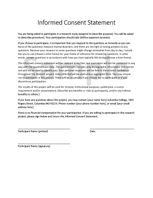 Informed Consent Statement