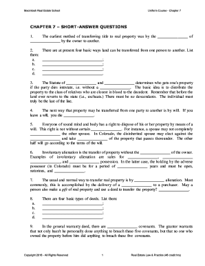 Real Estate Law Study Guide