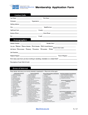 Membership Application Form