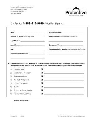 Life Insurance Application Form