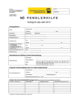NÖ Pendlerhilfe