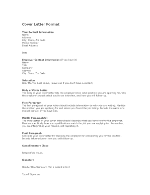 Cover Letter Format - aasdk12wius - aasd k12 wi