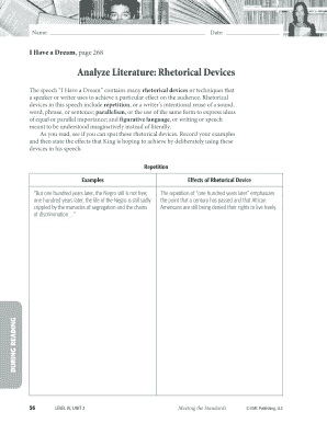Literature Analysis Worksheet