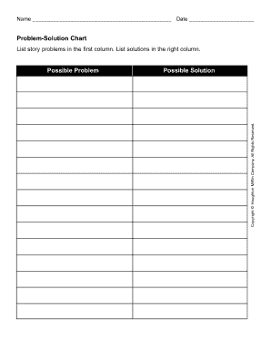 Problem-Solution Chart