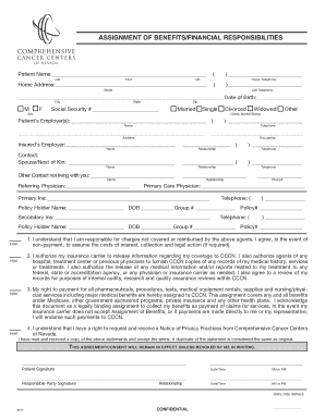 Assignment of Benefits/Financial Responsibilities