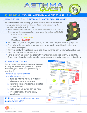 Asthma Action Plan Template