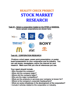 Stock Market Research Project