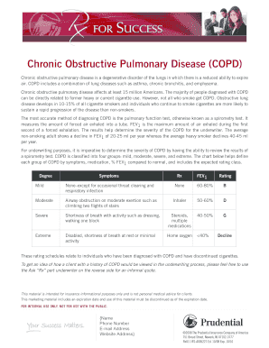 COPD Underwriting Form