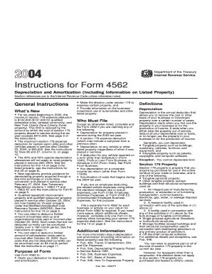Instructions for Form 4562