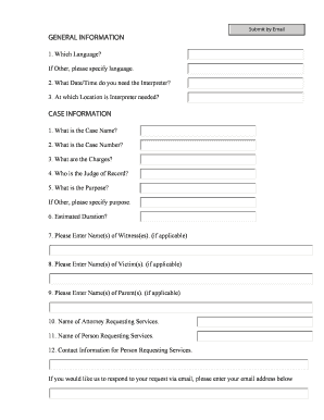 Court Interpreter Request Form
