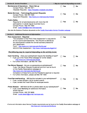 Disaster recovery checklist template - PVCC - ActivityEvent Checklist - pvc maricopa