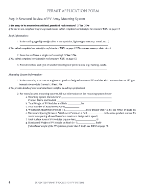 Solar PV System Permit Application