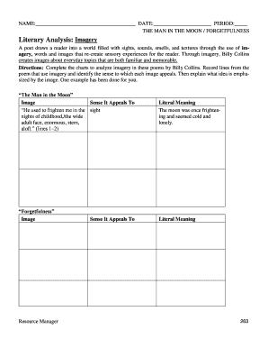 Literary Analysis Worksheet