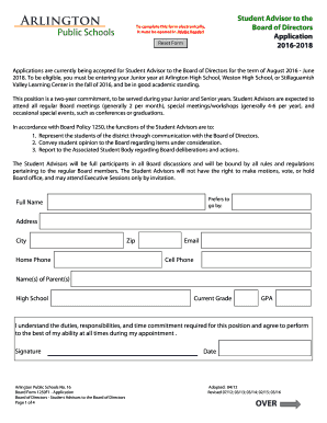 Student Advisor to the To complete this form - asd wednet