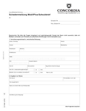 Schadenmeldung MobilPlus/Schutzbrief