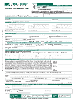 PineBridge Mutual Fund Transaction Form