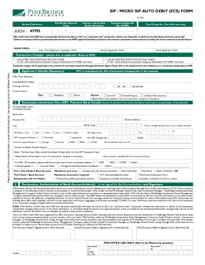 SIP Auto Debit Form