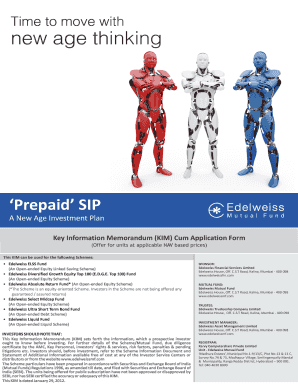 Edelweiss Mutual Fund Application Form