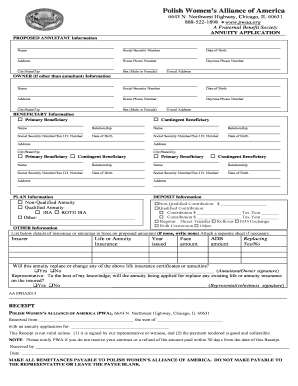 Annuity Application Form