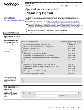 VicSmart Planning Permit Application
