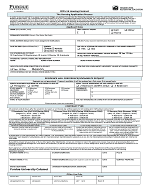 Purdue University Housing Contract
