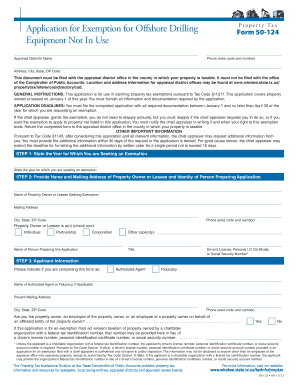 Texas Offshore Drilling Equipment Tax Exemption Form