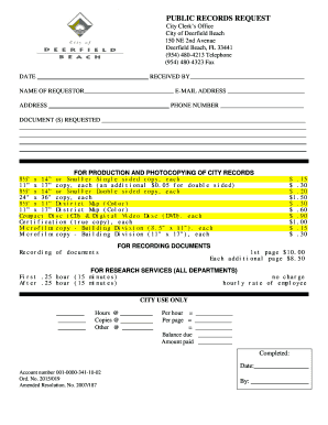 Public Records Request Form
