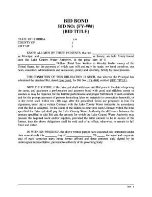 Florida Public Performance and Payment Bond
