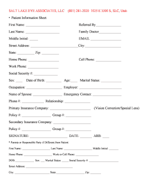 Patient Information Sheet
