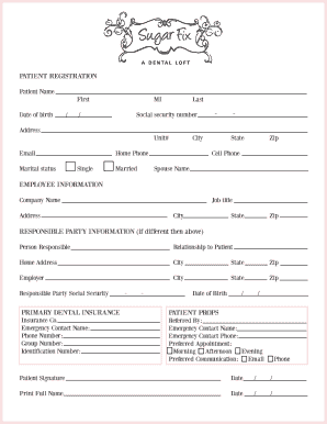 Patient Registration Form