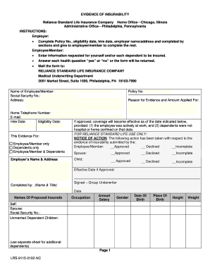 North Carolina State Health Plan Enrollment Application