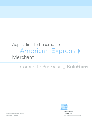 American Express Merchant Application