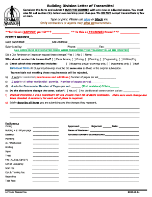 Building Division Letter of Transmittal - Sarasota