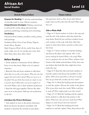 African Art Educational Workbook