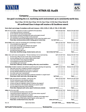 NTMA 6S Audit Form