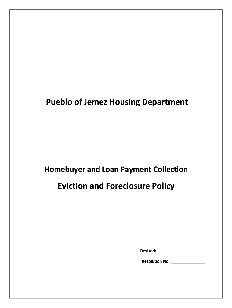 Fillable Online jemezpueblo Pueblo of Jemez Housing Department
