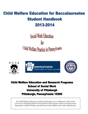 The Child Welfare Education and Research Programs are a - socialwork pitt