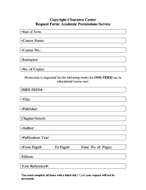 Academic Permissions Request Form