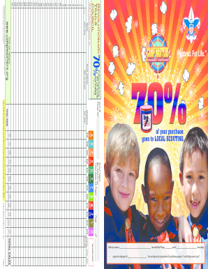 Scout Popcorn Sales Form