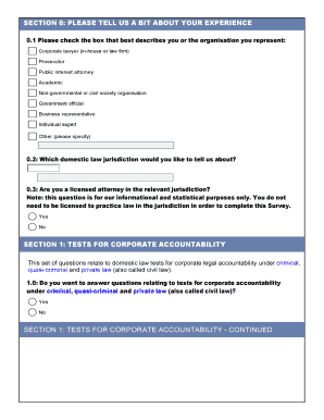 OHCHR Corporate Accountability Survey