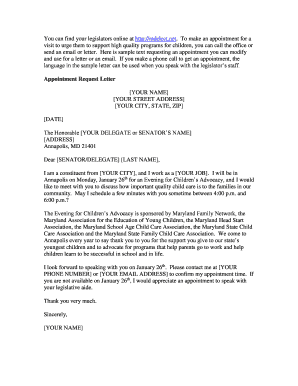 Appointment Request Letter - Maryland Family Network - marylandfamilynetwork