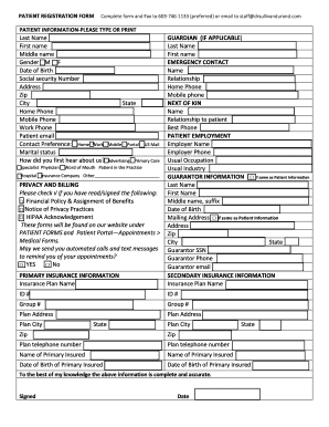 Patient Registration Form