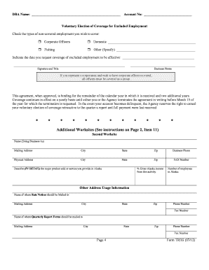Voluntary Election of Coverage for Excluded Employment