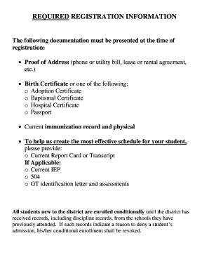 Student Registration and Records Request Form