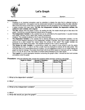 Science Graphing Worksheet