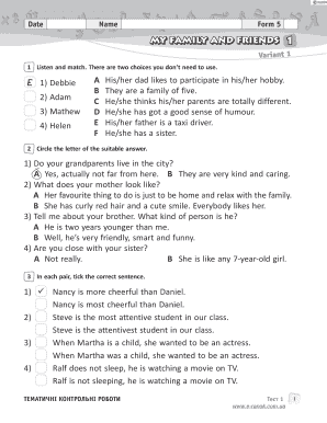 Form 5 English Language Test