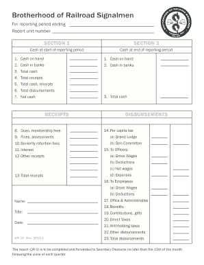 Brotherhood of Railroad Signalmen Financial Report