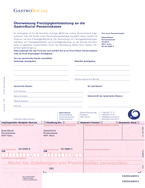 Überweisung Freizügigkeitsleistung