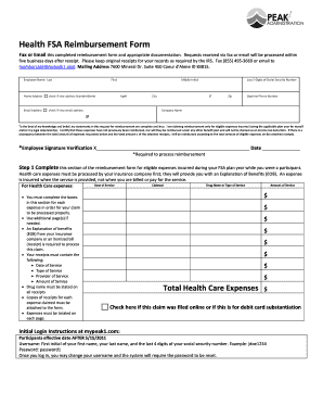 Health FSA Reimbursement Form