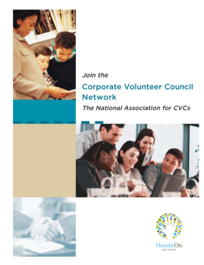 Corporate Volunteer Council Network Agreement